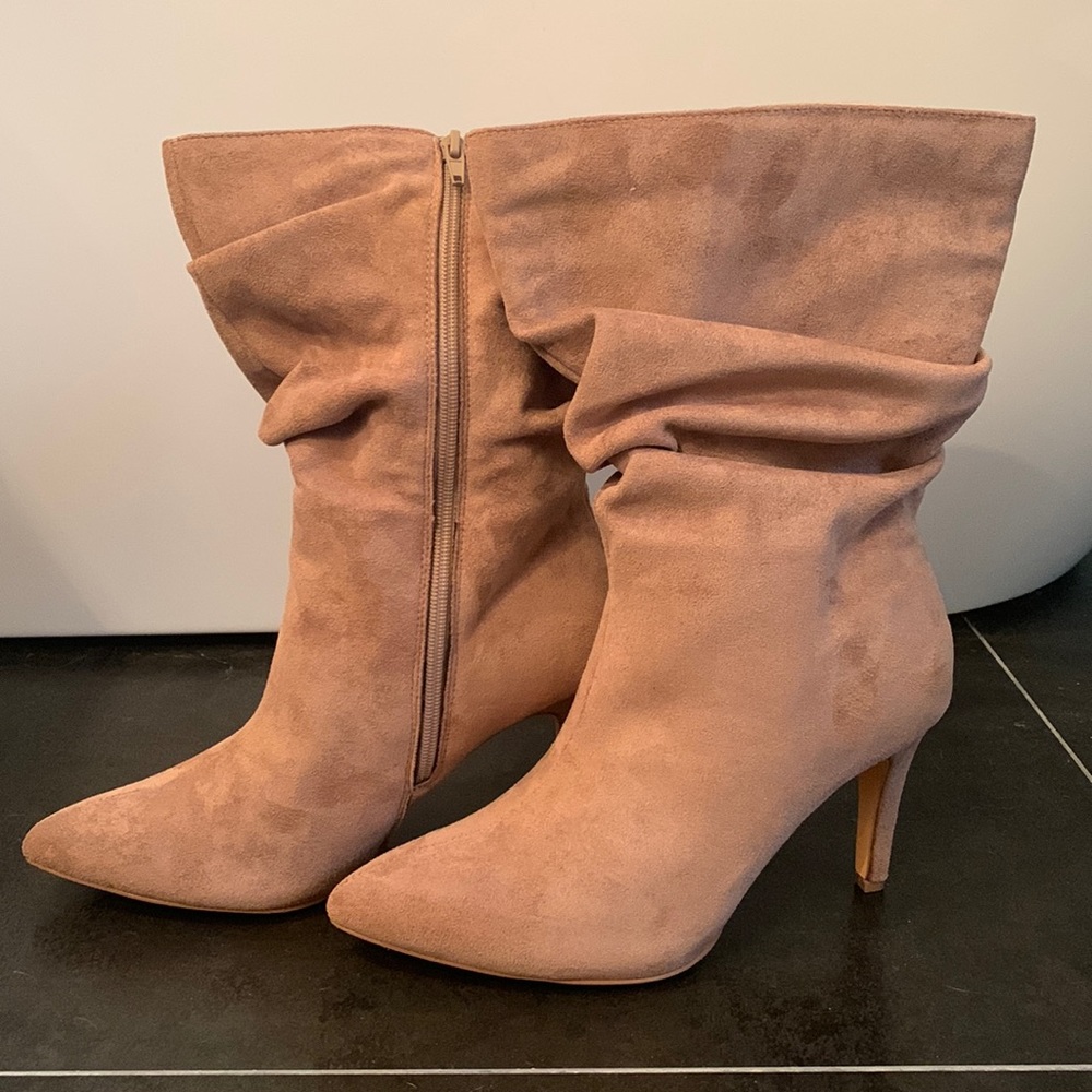 Fashion to Figure faux suede slouch boots